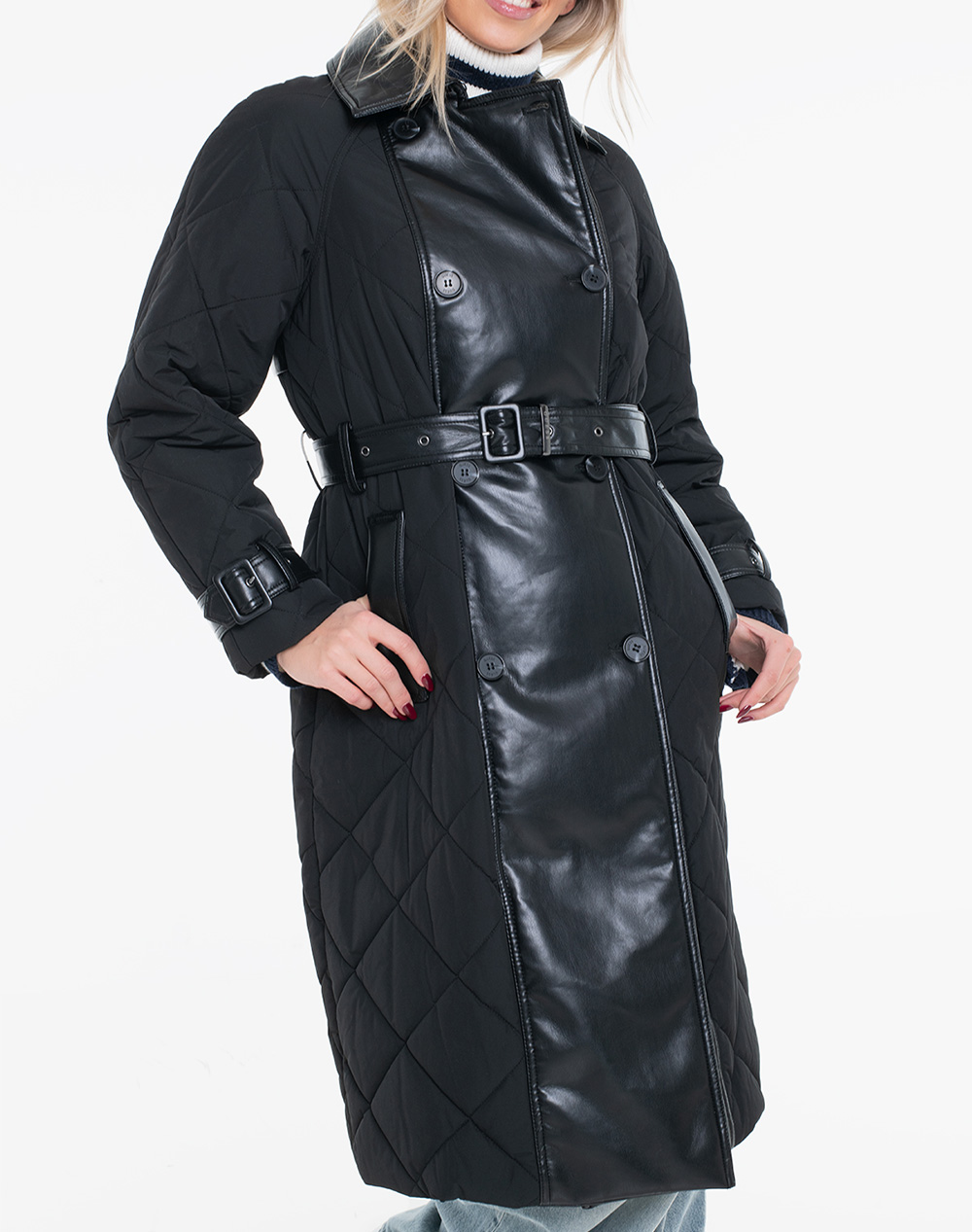 GUESS ALEXANE QUILTED TRENCH GEACA DE DAMA