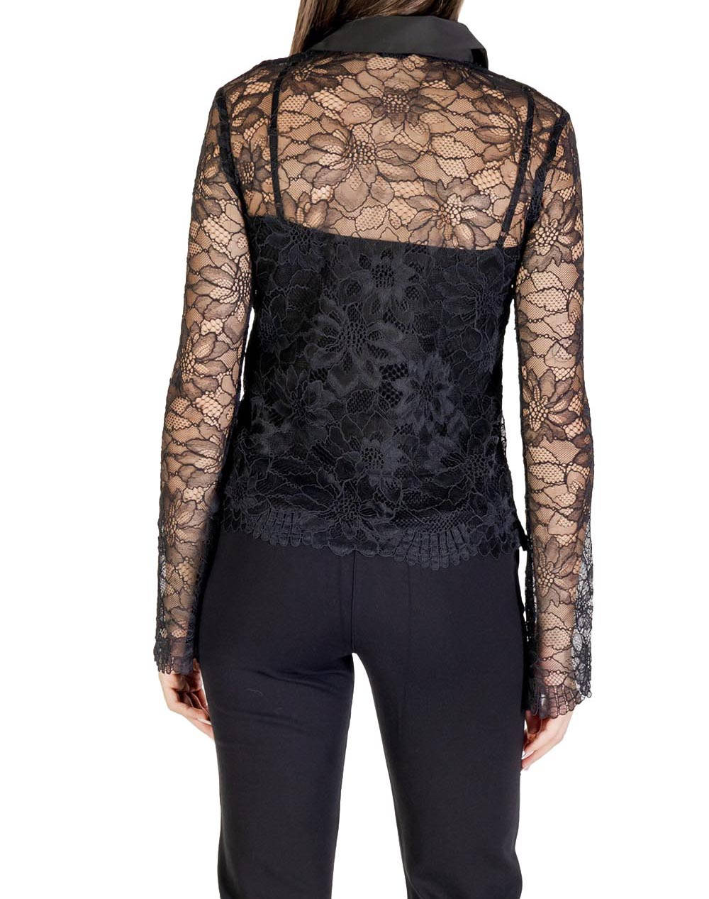 GUESS LS ANTOINETTE LACE SHIRT CAMASA DE DAMA