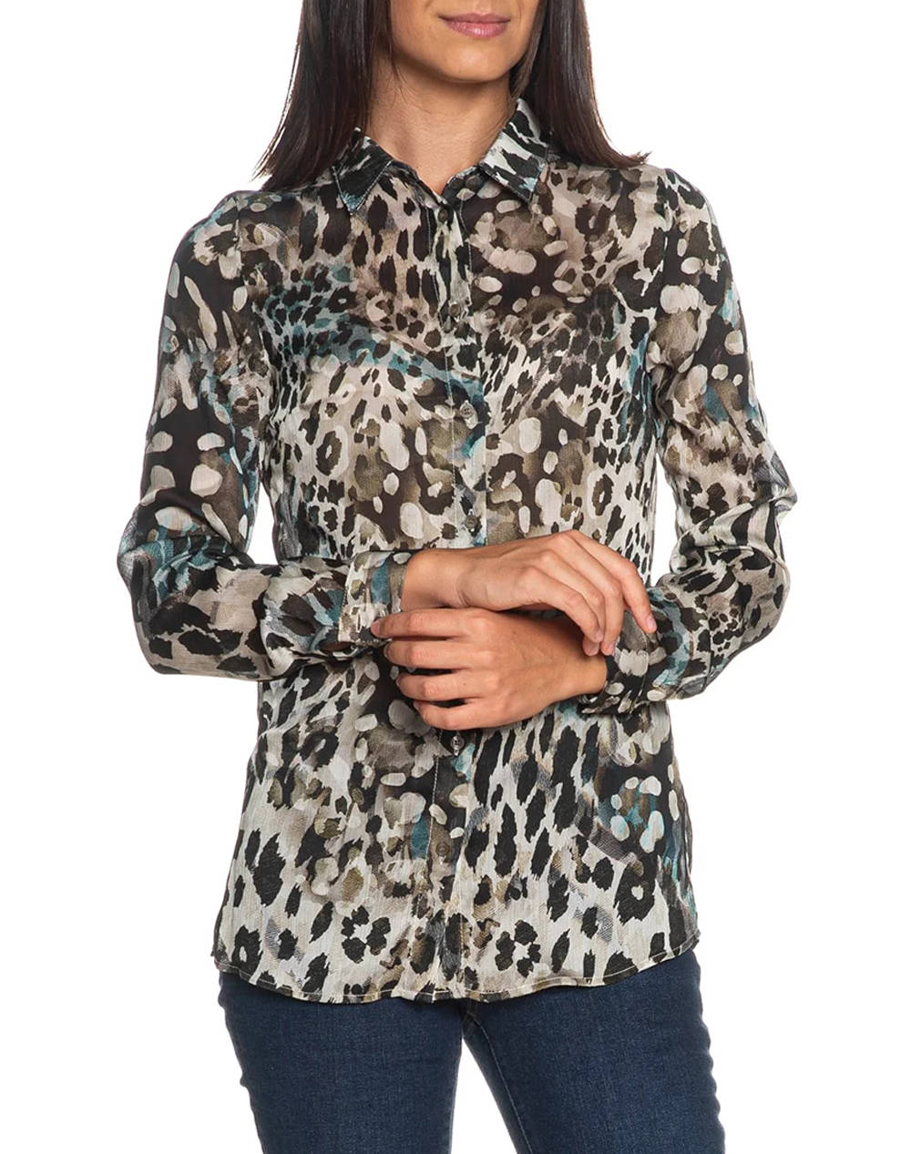 GUESS LS CLOUIS SHIRT CAMASA DE DAMA