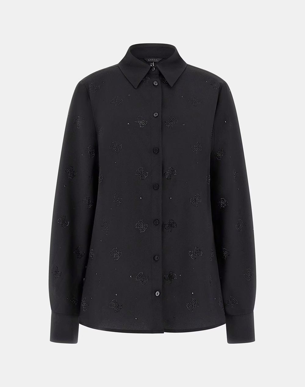 GUESS LS FLORE LOGO HOTFIX SHIRT CAMASA DE DAMA