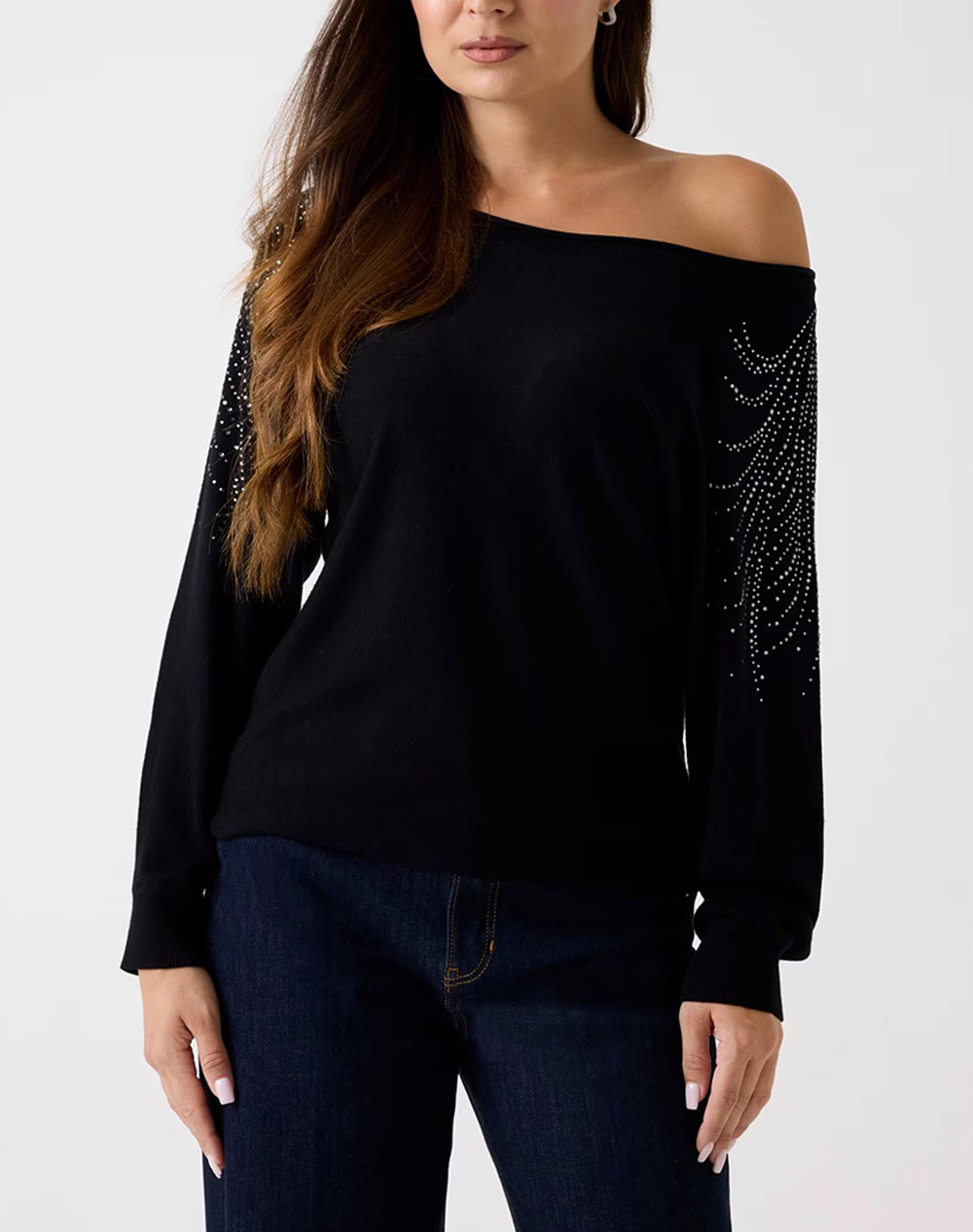 GUESS BAT SLEEVE LORETTA LOGO SWTR TRICOTAT DE DAMA