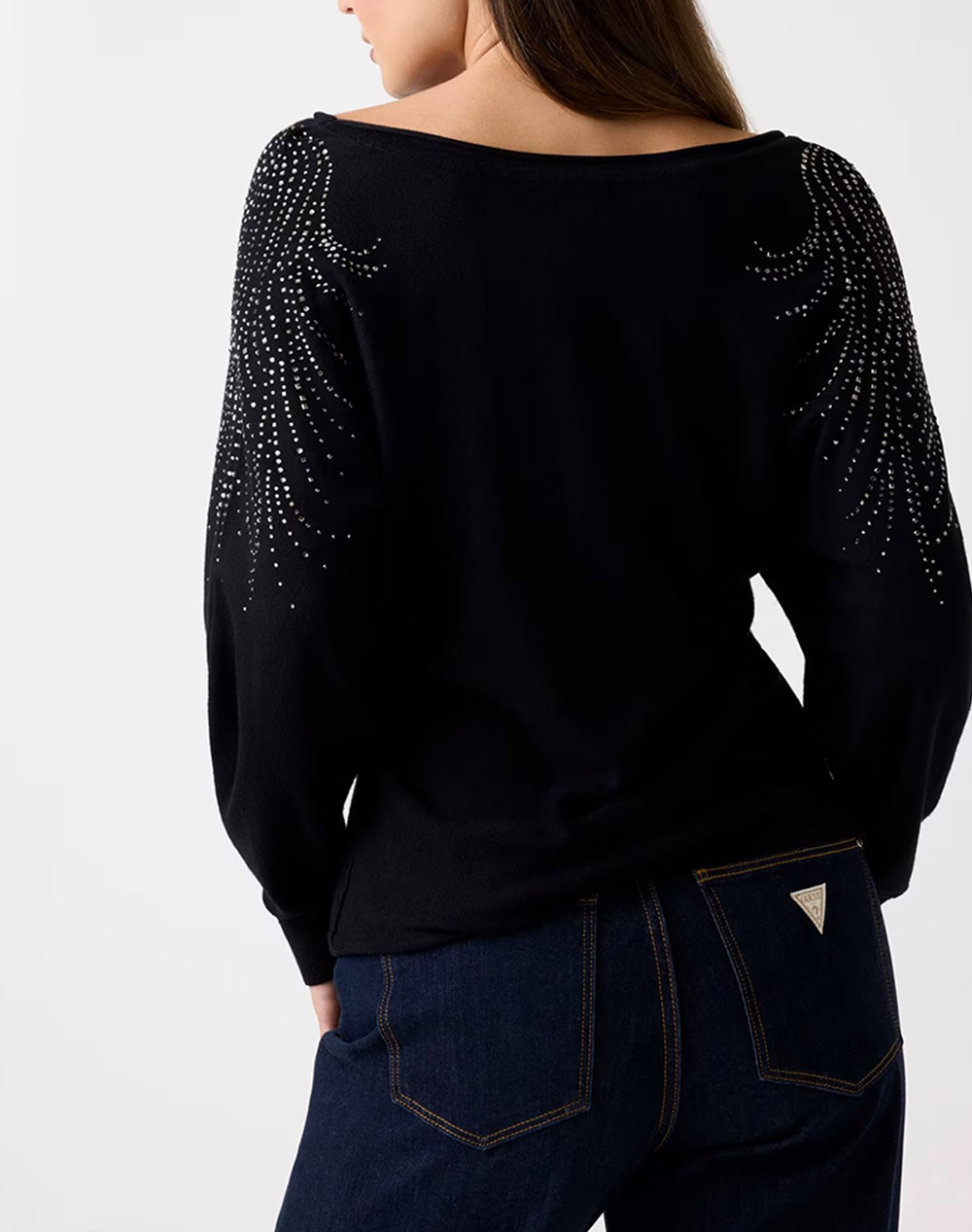 GUESS BAT SLEEVE LORETTA LOGO SWTR TRICOTAT DE DAMA
