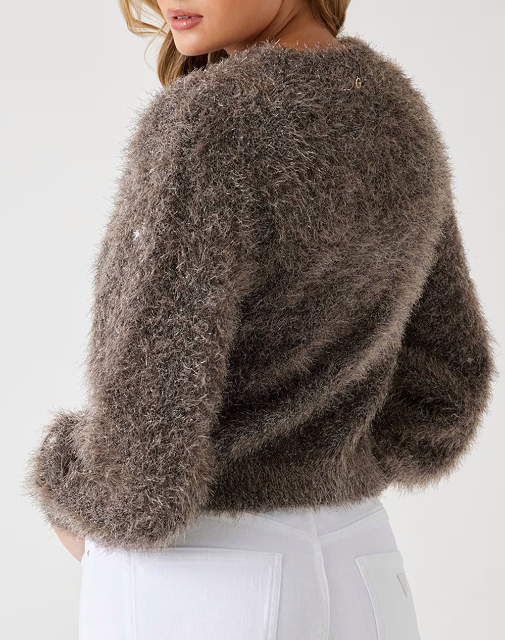 GUESS LS CN KIRA LUREX MIX SWTR PULOVER DE DAMA