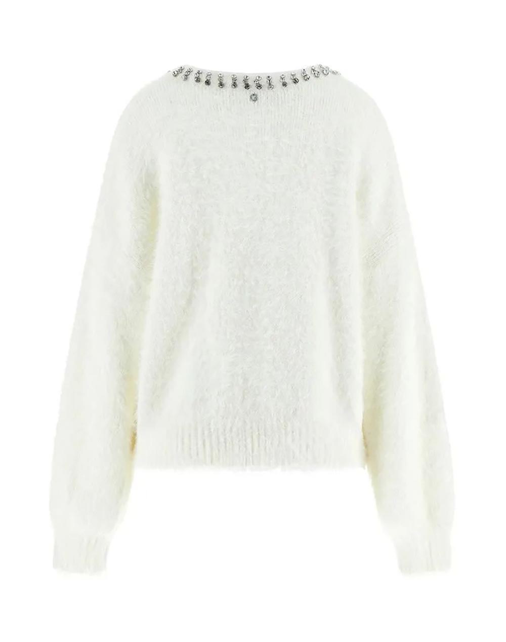 GUESS LS CN ARISA RHINESTONE SWTR PULOVER DE DAMA