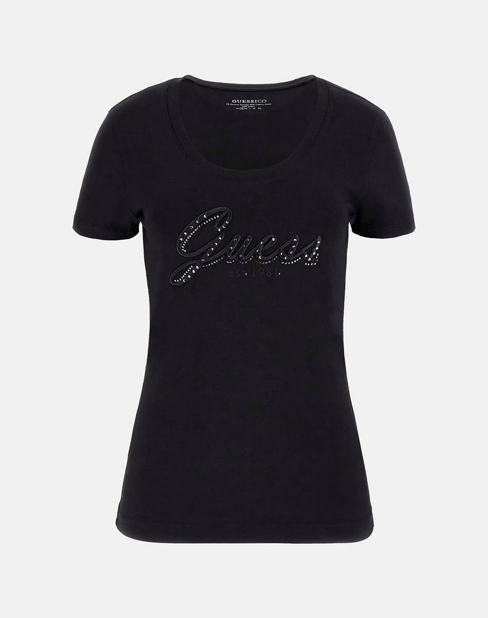 GUESS CN SS EMBRO SCRIPT LOGO TEE BLUZA DE DAMA
