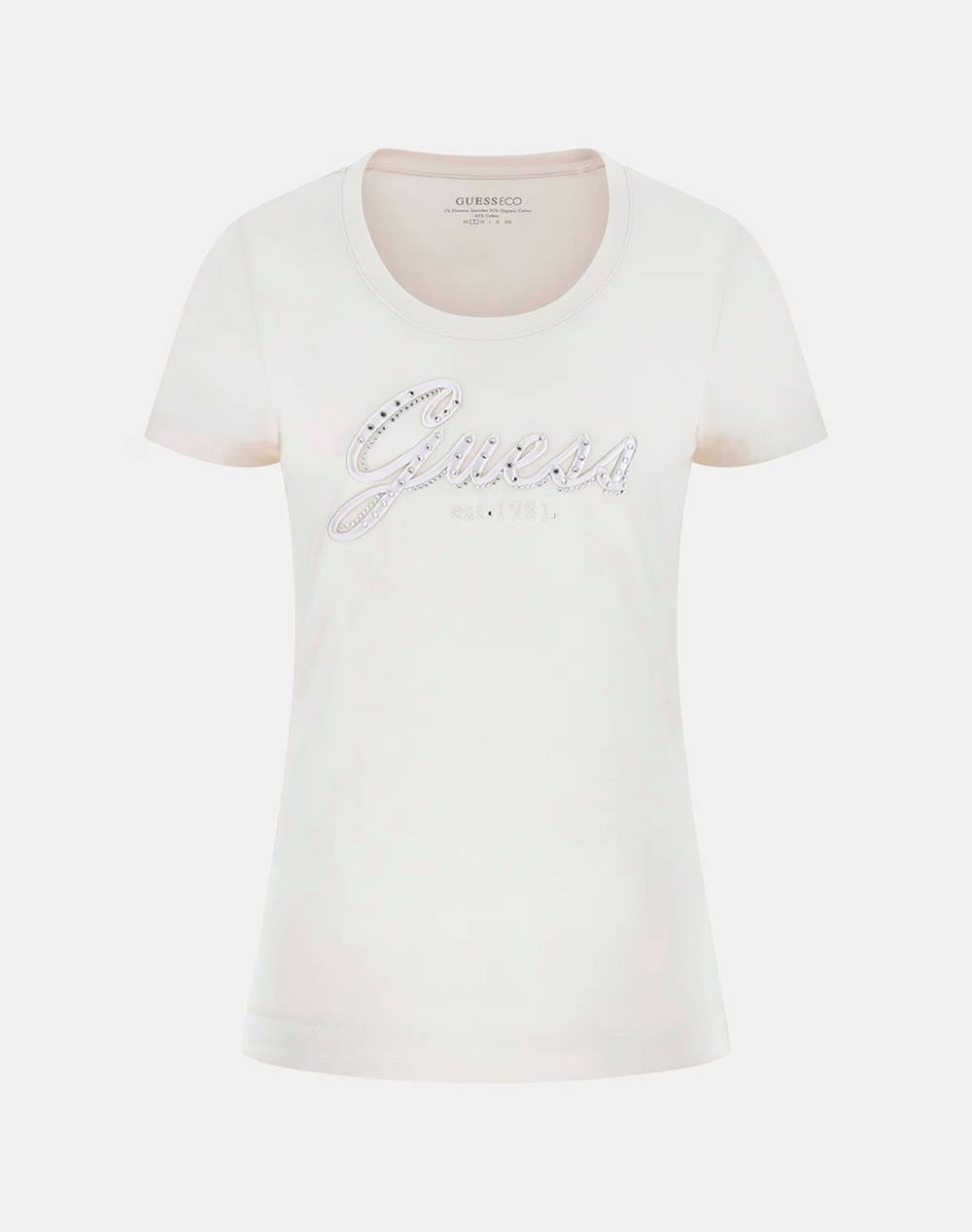 GUESS CN SS EMBRO SCRIPT LOGO TEE BLUZA DE DAMA