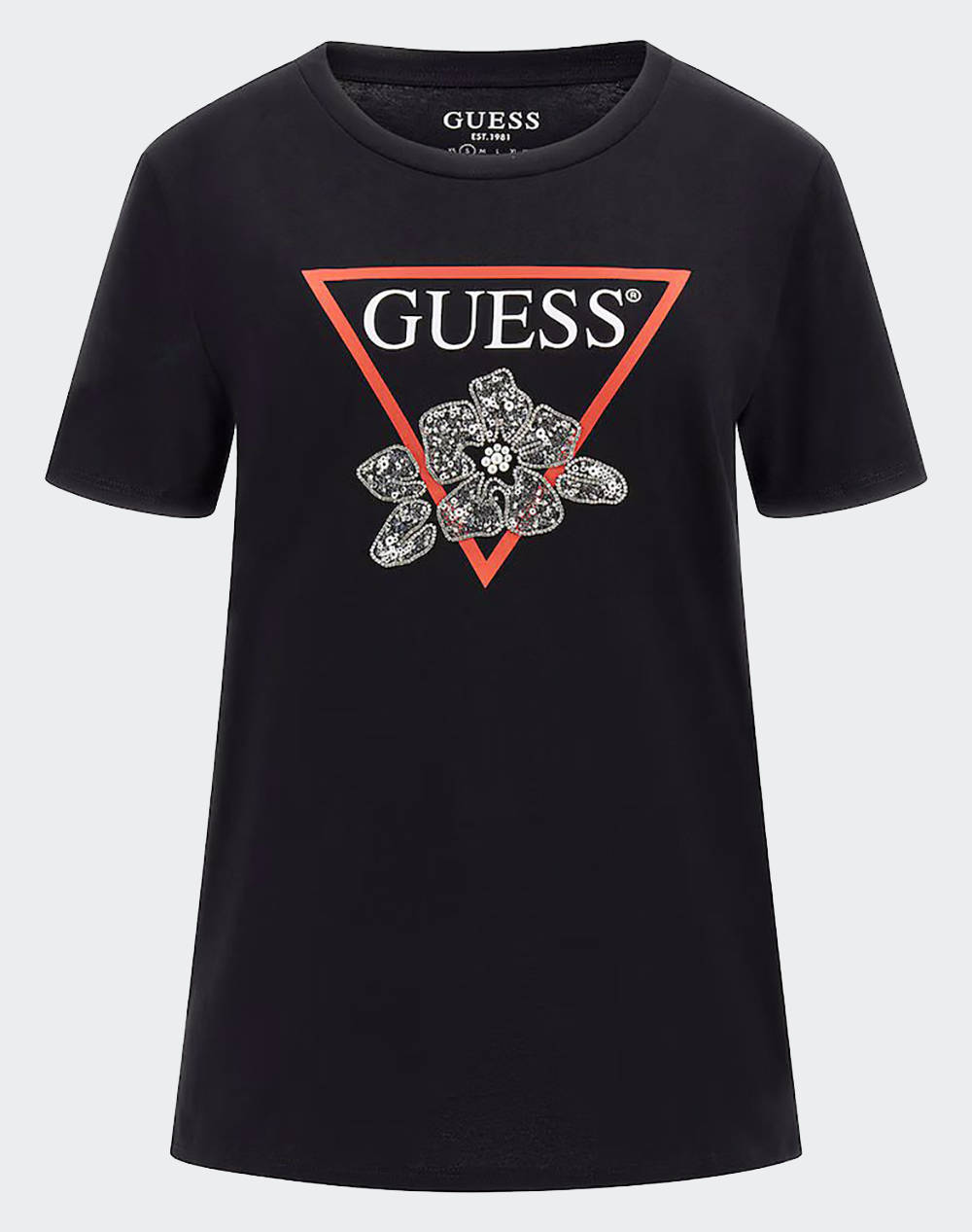 GUESS SS FLOWER BLING EASY TEE BLUZA DE DAMA