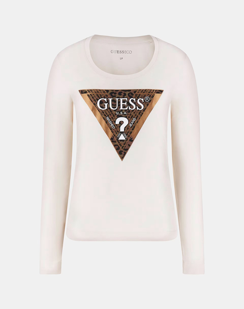 GUESS LS CN LEO TRIANGLE TEE BLUZA DE DAMA