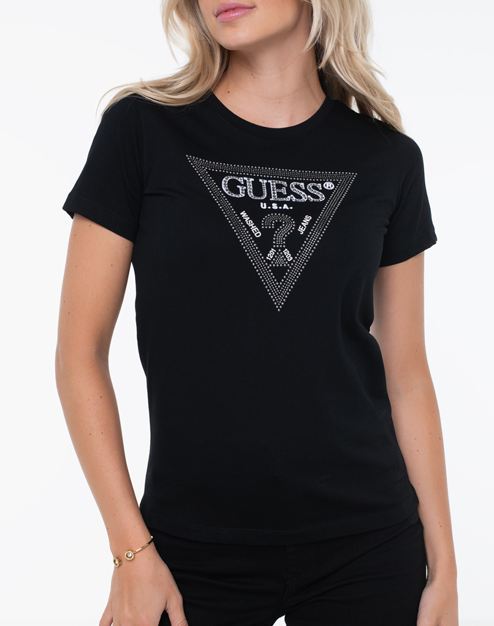 GUESS SS CN KRYSTAL TRIANGLE TEE BLUZA DE DAMA