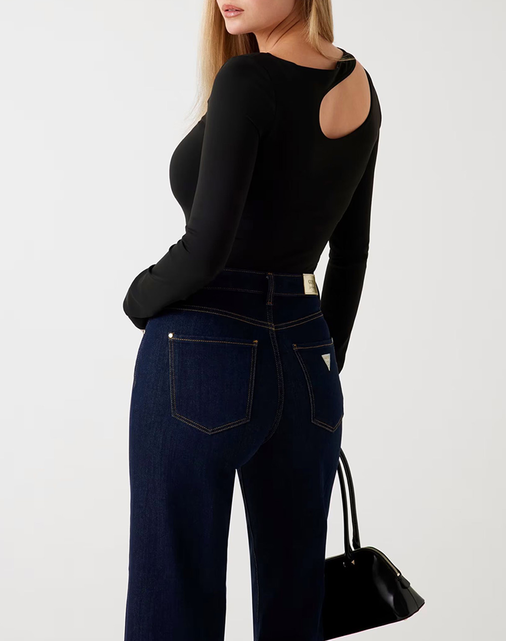 GUESS LS ELEANOR BUCKLE TOP BLUZA DE DAMA