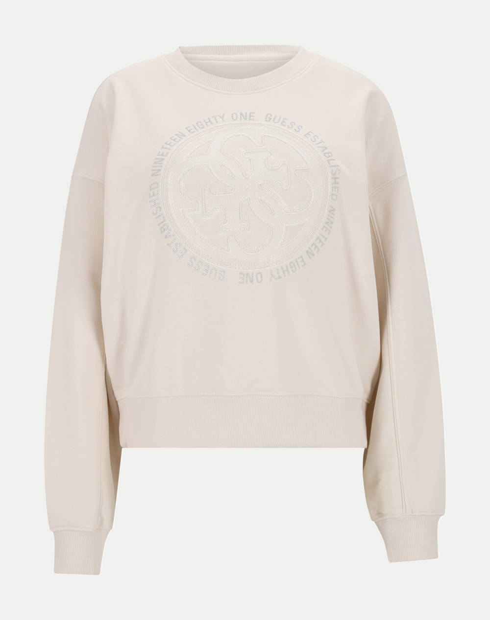 GUESS CN 4G LOGO HOTFIX SWEATSHIRT BLUZA DE DAMA