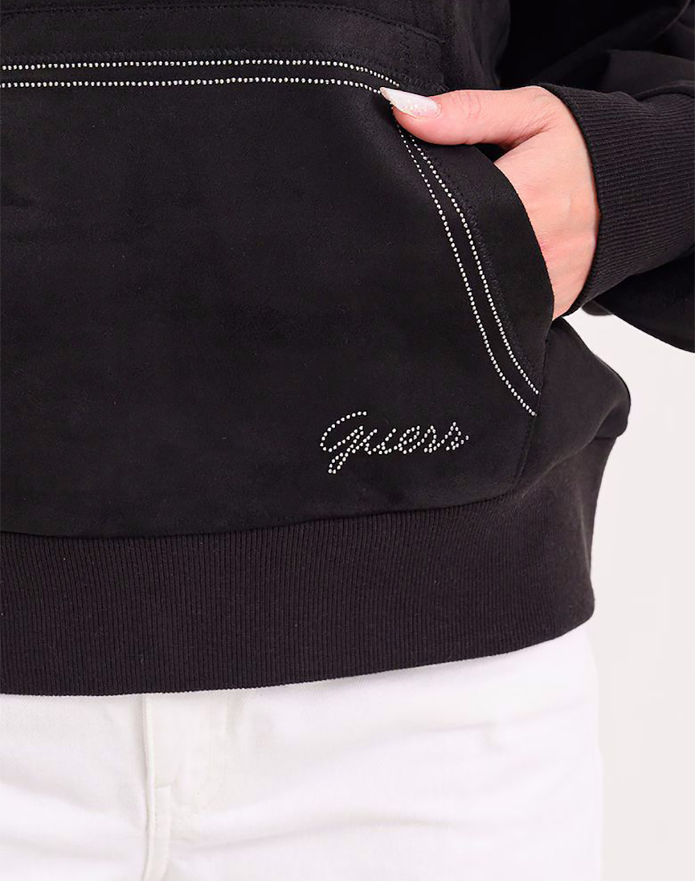 GUESS HOODED SCUBA SWEATSHIRT HANORAC DE DAMA
