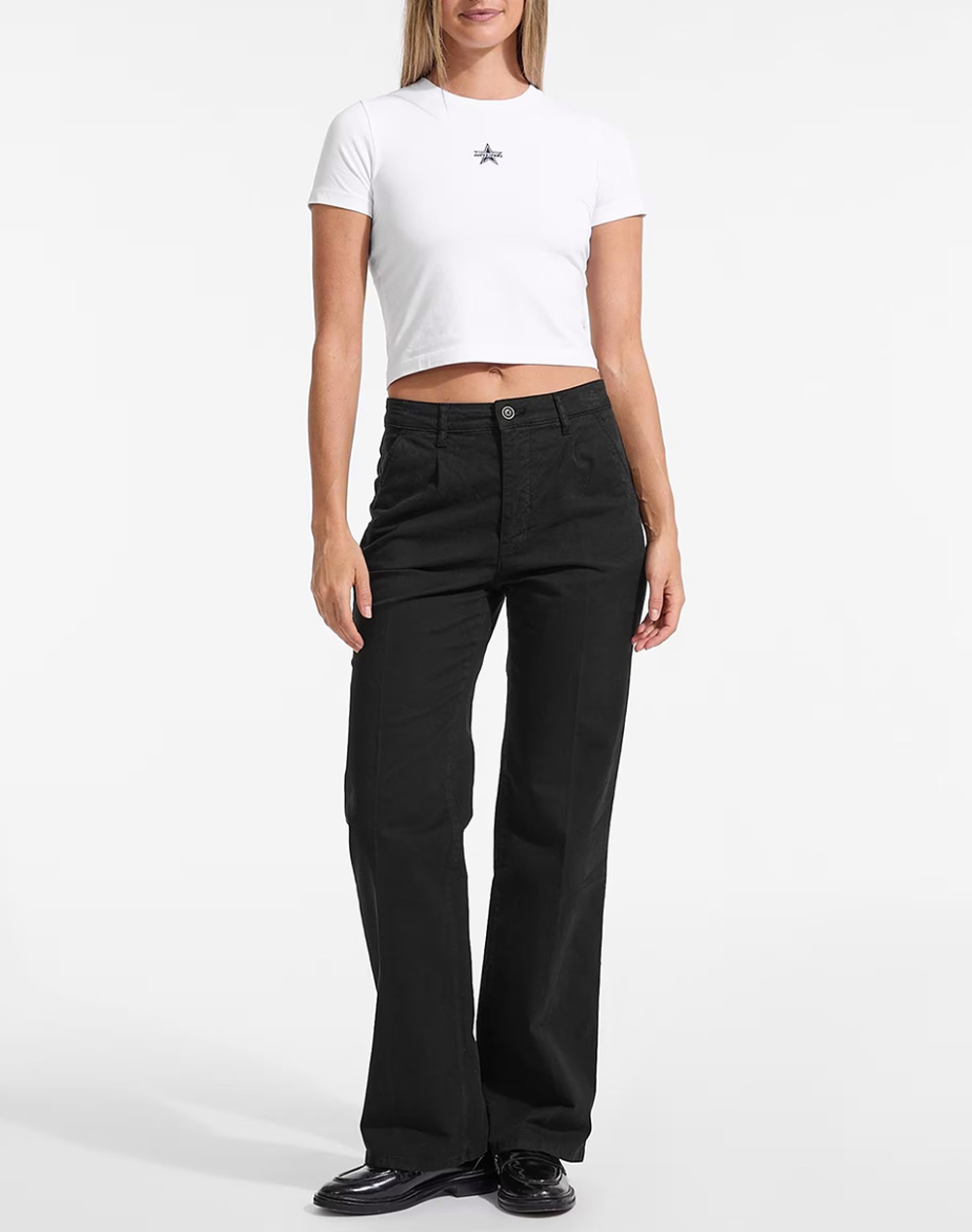 GUESS JEANS GJ STRAIGHT LEG CHINO PANTALONI DE DAMA