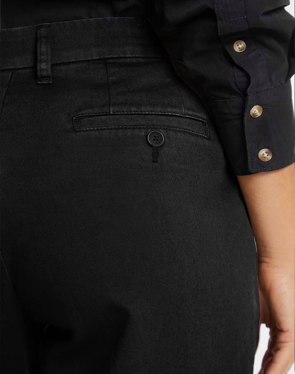 GUESS JEANS GJ WIDE LEG TROUSER - ECO ORG CO CLASSIC RG TWILL340 PANTALONI DE DAMA