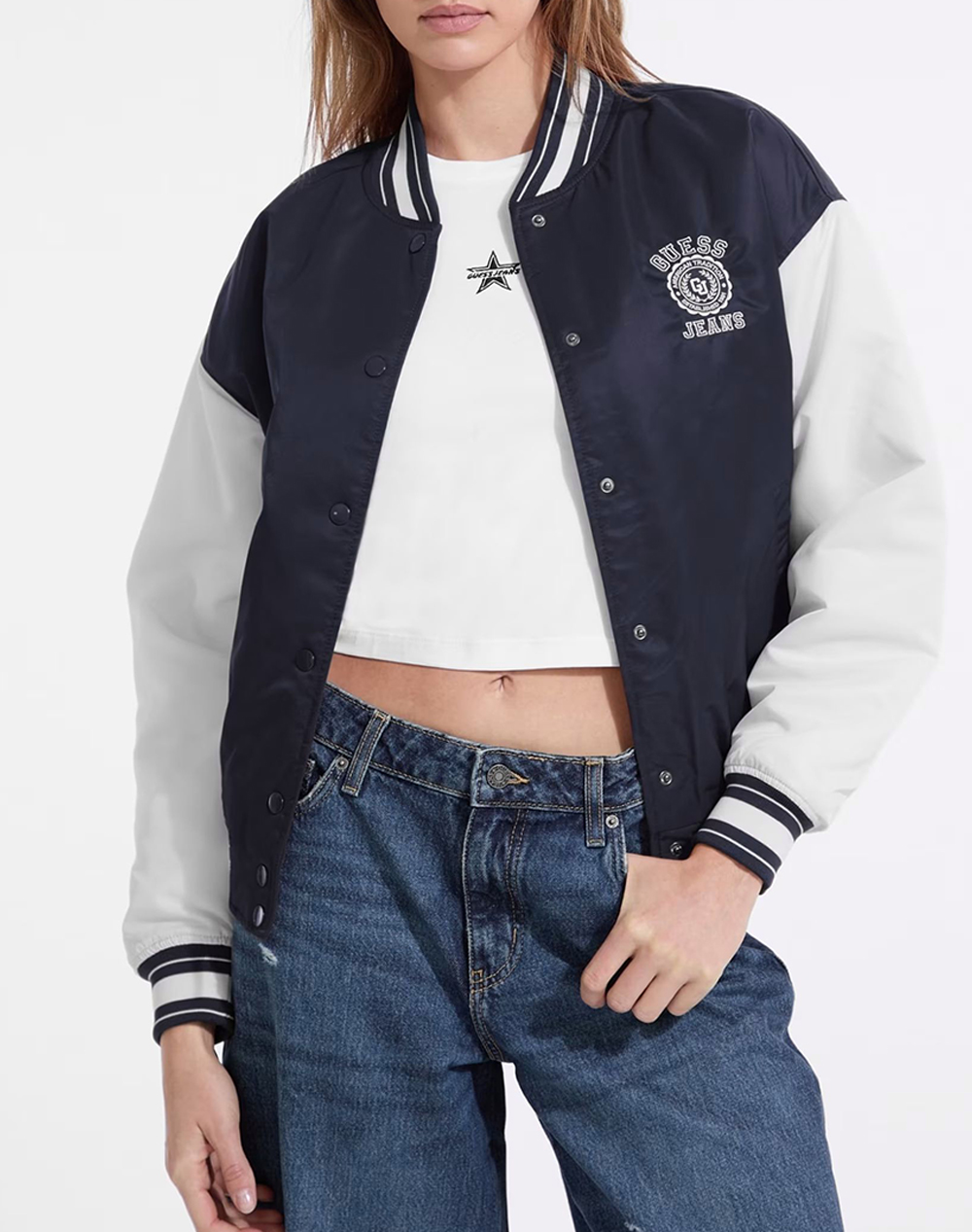GUESS JEANS GJ VARSITY WITH EMBROIDERY GEACA DE DAMA