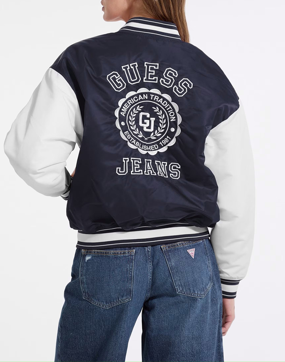 GUESS JEANS GJ VARSITY WITH EMBROIDERY GEACA DE DAMA