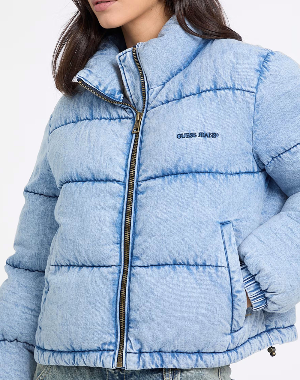 GUESS JEANS GJ DENIM PUFFER JACKET GEACA DE DAMA