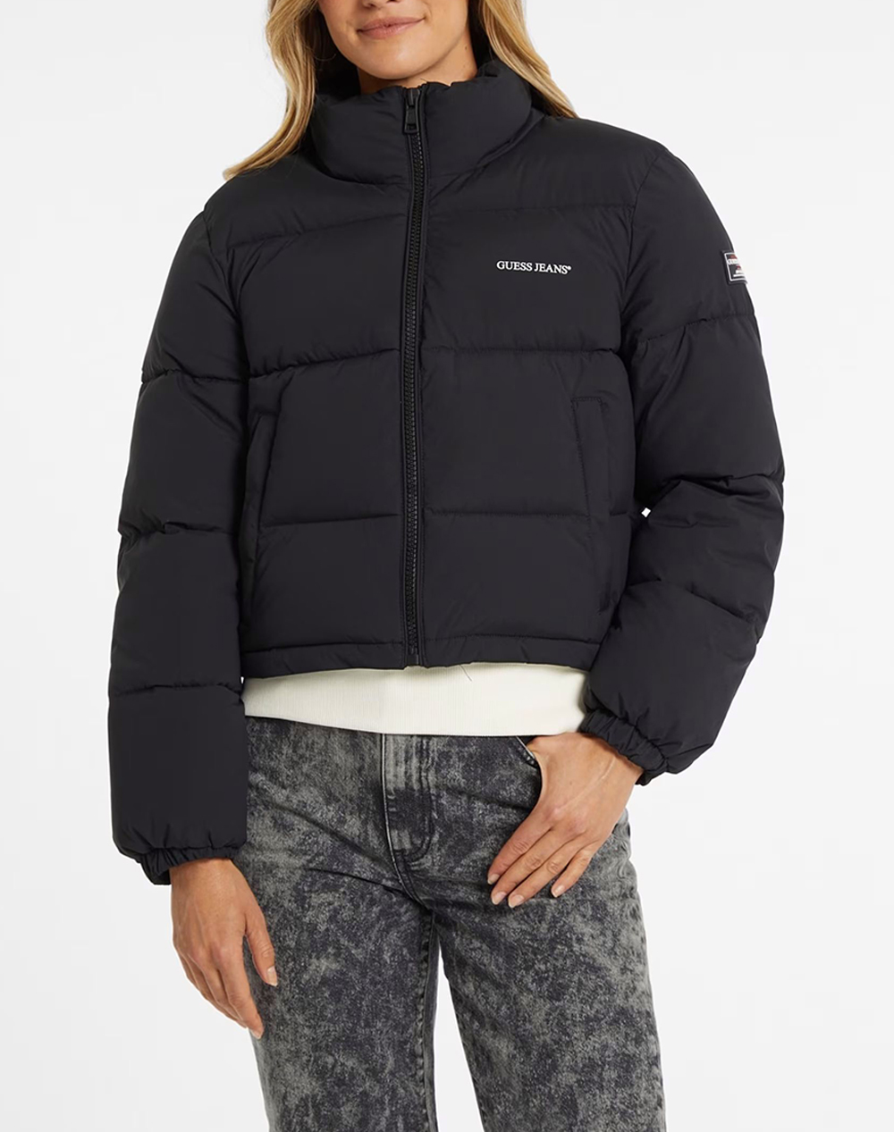 GUESS JEANS GJ CROPPED PUFFER GEACA DE DAMA