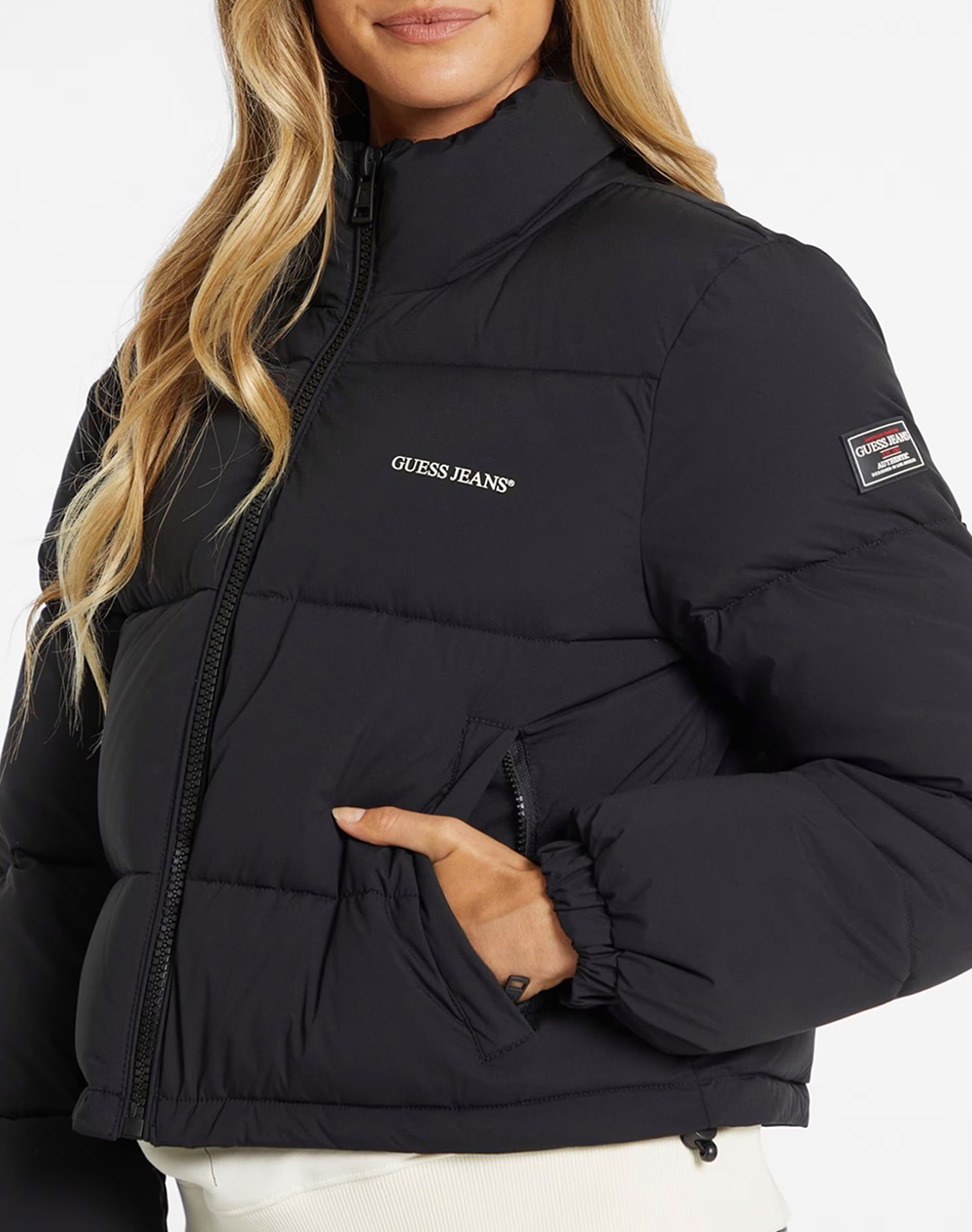 GUESS JEANS GJ CROPPED PUFFER GEACA DE DAMA