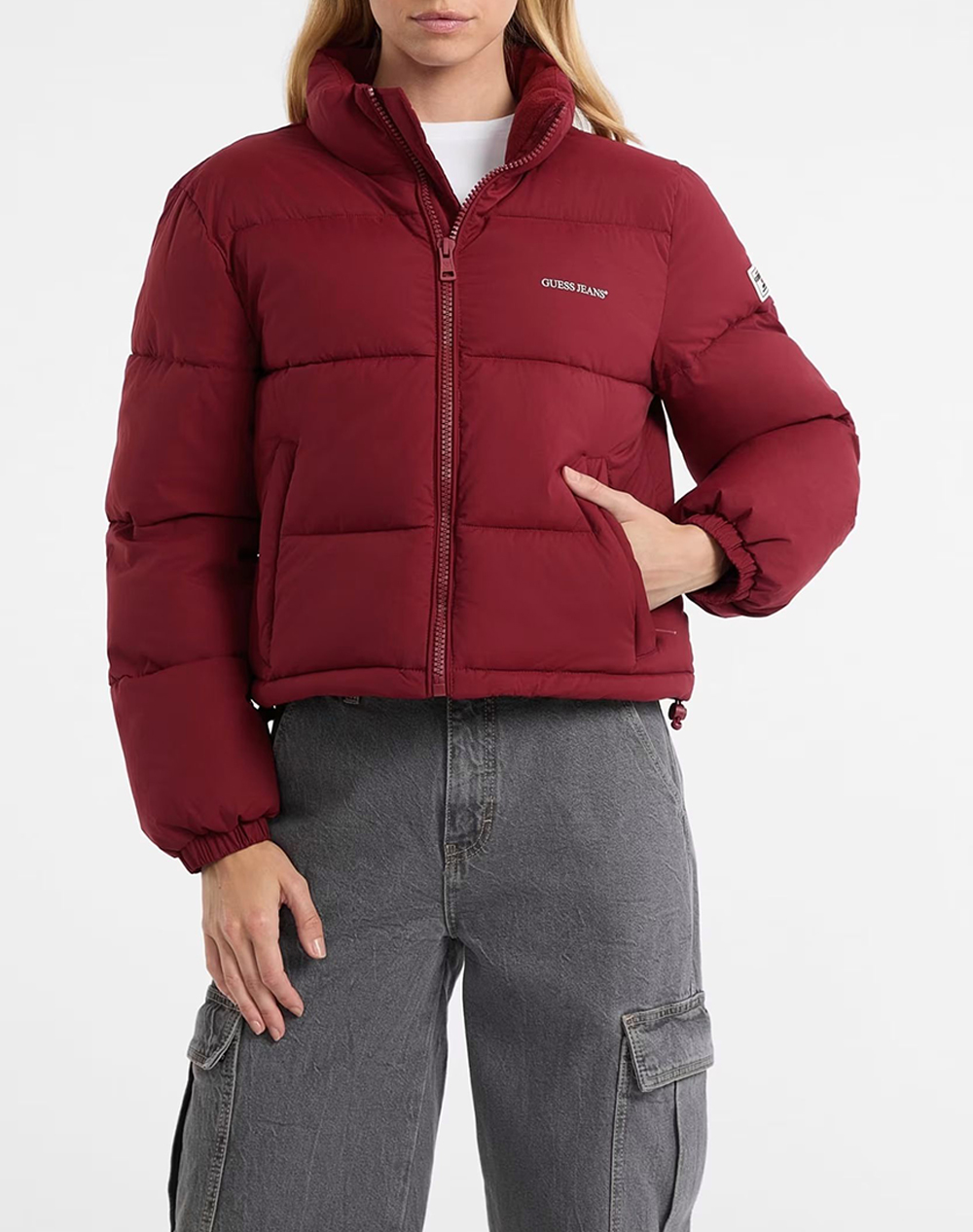 GUESS JEANS GJ CROPPED PUFFER GEACA DE DAMA