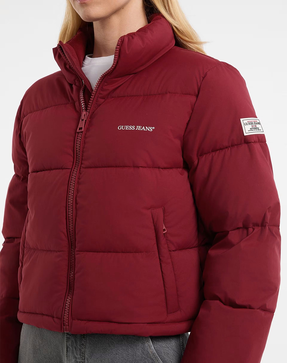 GUESS JEANS GJ CROPPED PUFFER GEACA DE DAMA