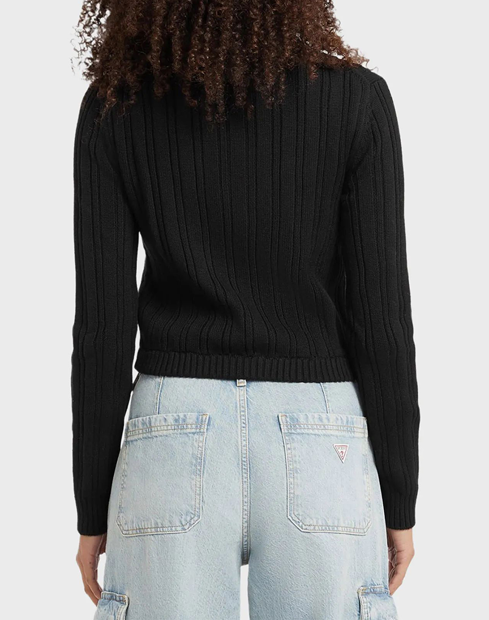 GUESS JEANS GJ LS HALF ZIP CABLE SWTR TRICOTAT DE DAMA