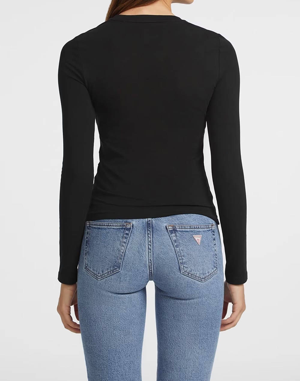 GUESS JEANS GJ LS CN SLIM LOGO EMB TEE BLUZA DE DAMA