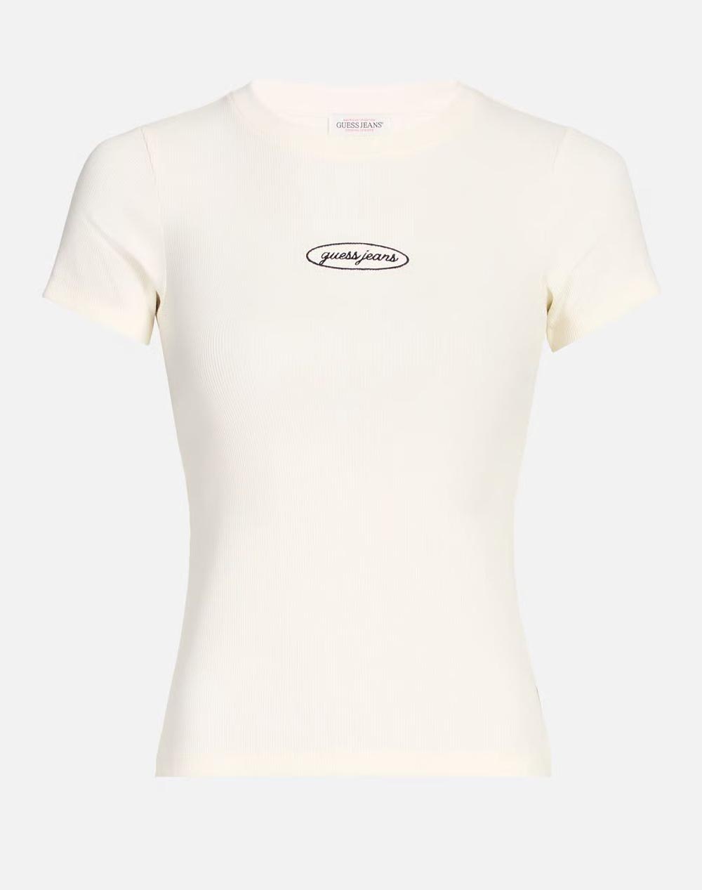 GUESS JEANS GJ SS CN EMBRO SLIM TOP BLUZA DE DAMA