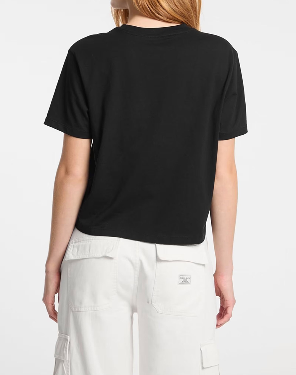 GUESS JEANS GJ SS CN BOXY EMBRO LOGO TEE BLUZA DE DAMA