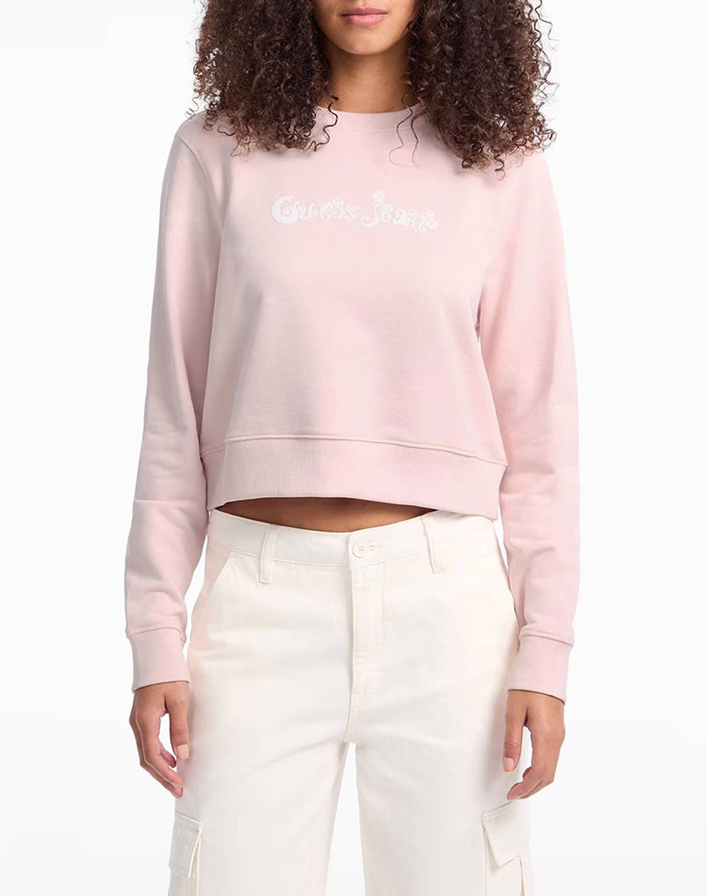GUESS JEANS GJ CN CROPPED FLOWER SWEAT BLUZA DE DAMA
