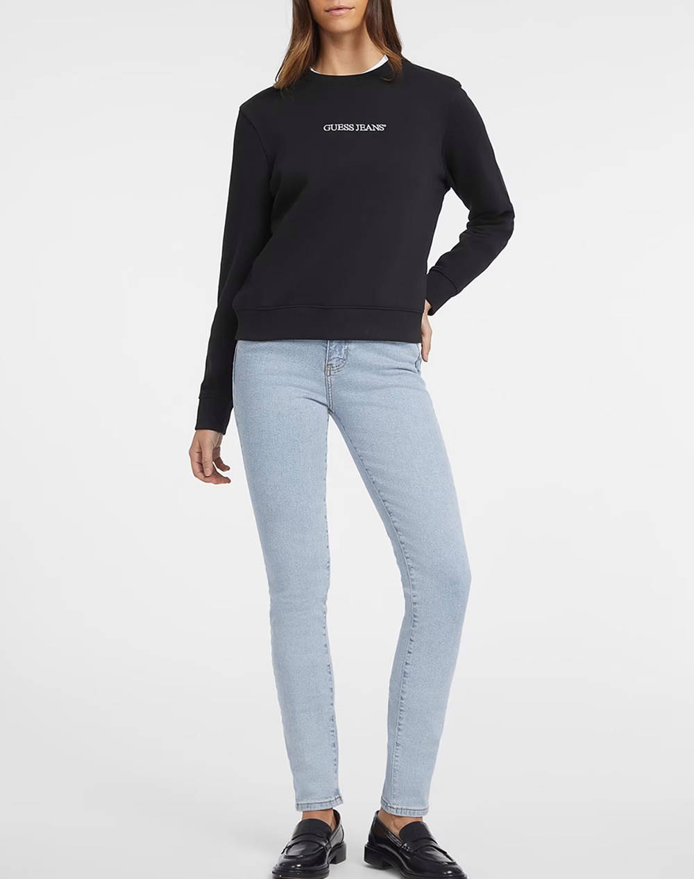 GUESS JEANS GJ CN REG LOGO EMB SWEAT BLUZA DE DAMA