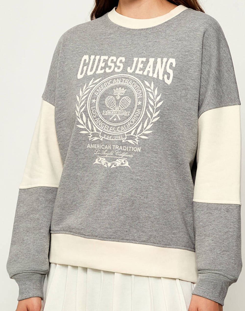 GUESS JEANS GJ CN OS RACKET PIECED SWEAT HANORAC DE DAMA