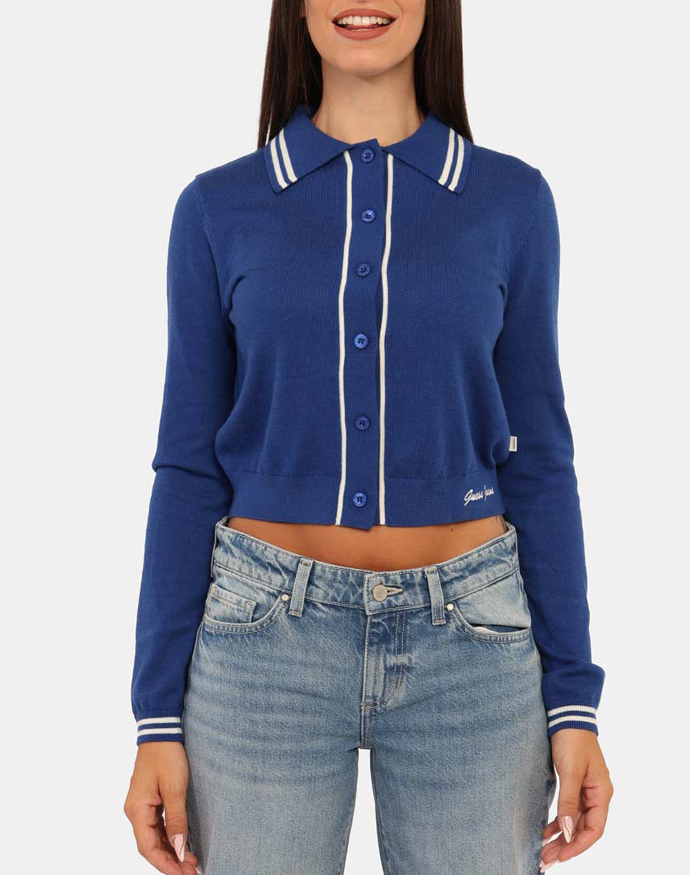 GUESS JEANS GJ LS POLO GUESS J EMB SWTR JACHETA DE DAMA