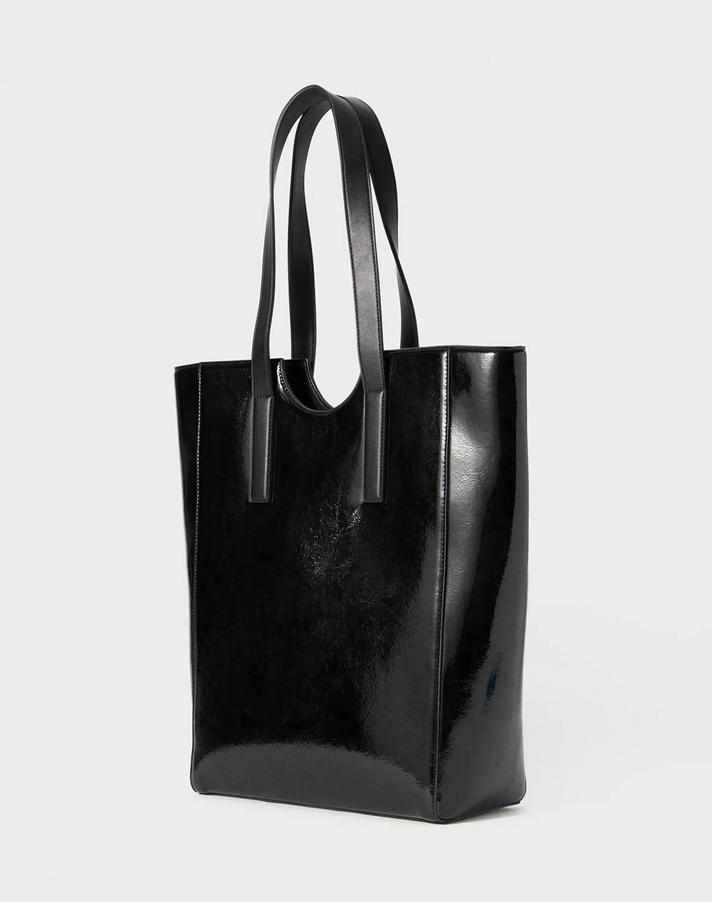 KARL LAGERFELD JEANS KLJ METAL LOGO TOTE SHINY (Dimensiuni: 29.5 x 41 x 13cm.)