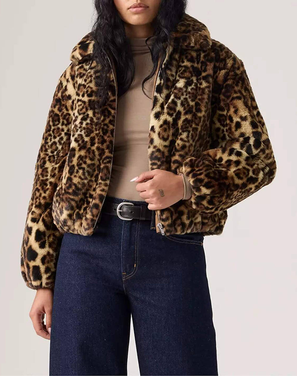 LEVIS ELLE SHERPA LEOPARD JKT