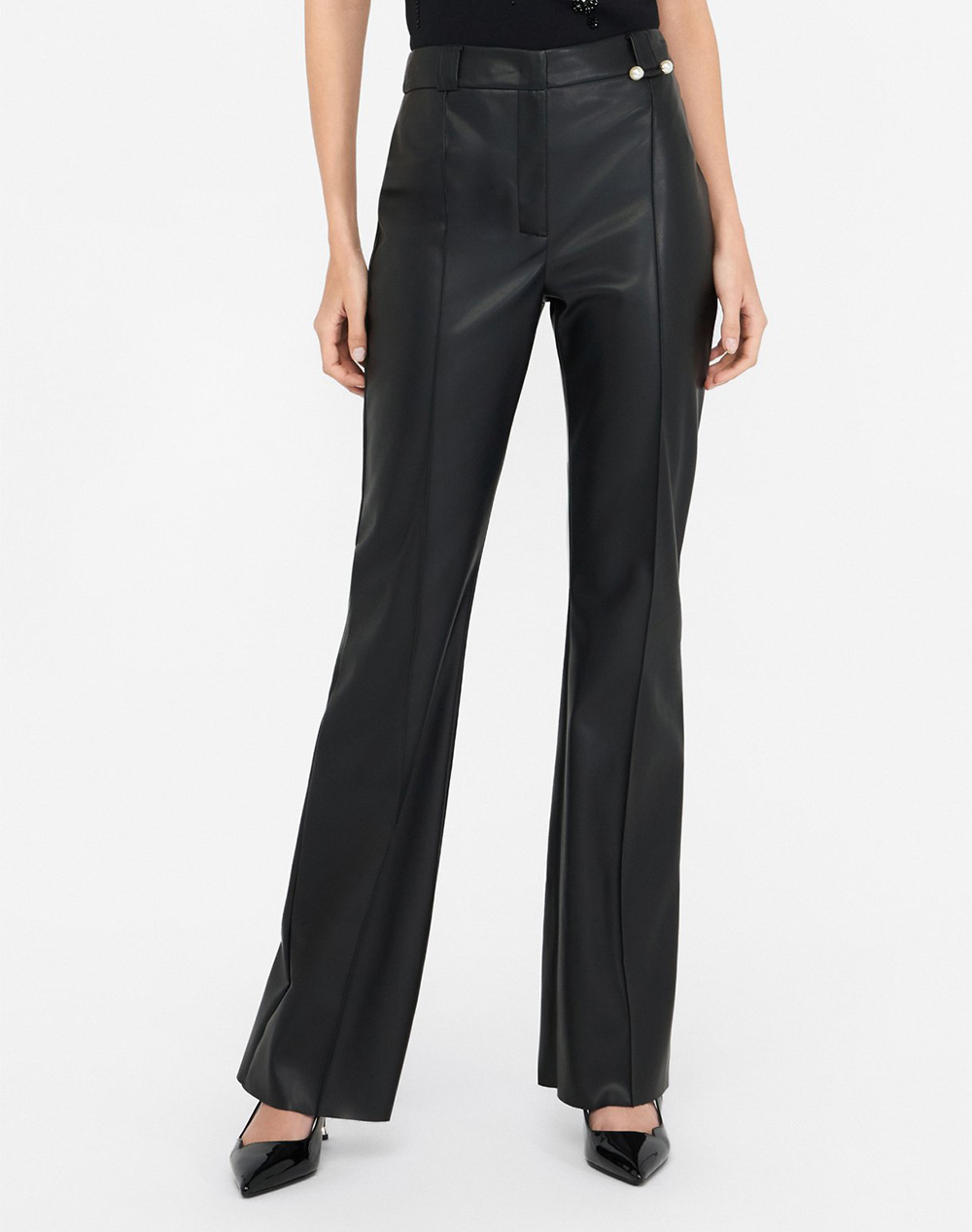 LIU JO BLACK_CF5C25_PANT. FIT&FLARE PANTALONI DE DAMA