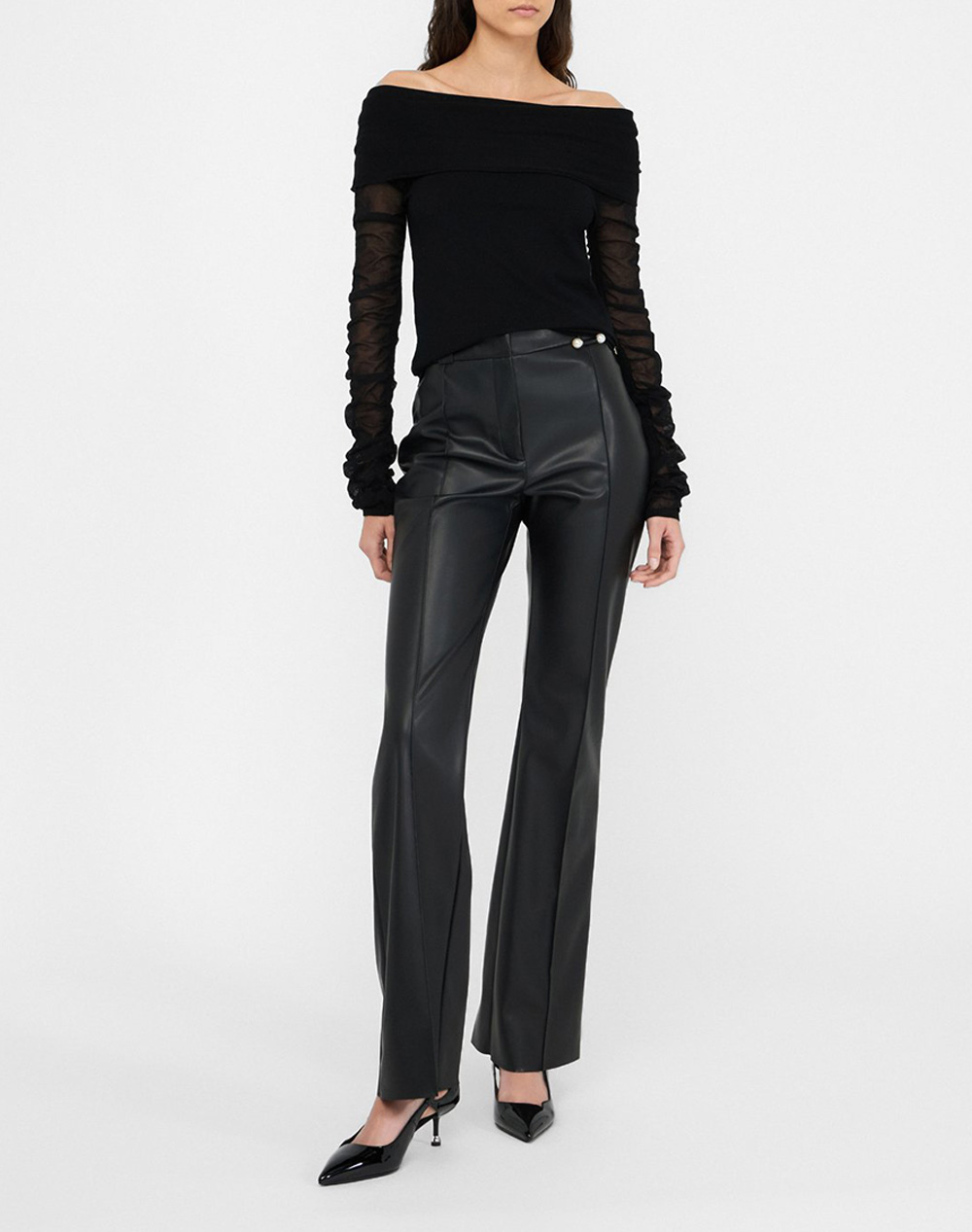 LIU JO BLACK_CF5C25_PANT. FIT&FLARE PANTALONI DE DAMA