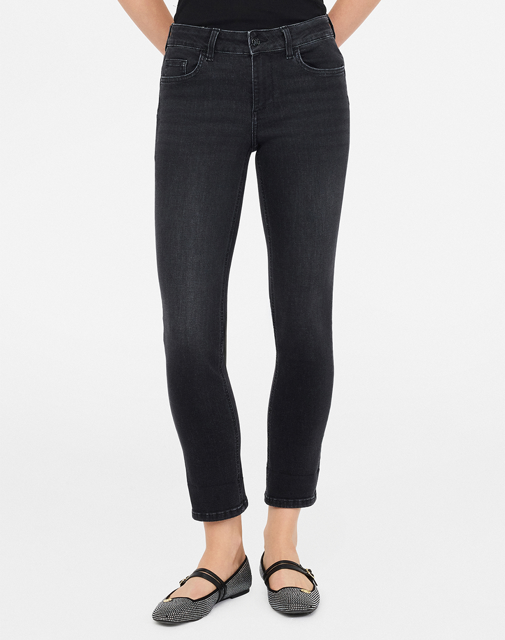 LIUJO BLACK_UF5D45_B.UP MONROE REG.W. PANTALONI DE DAMA