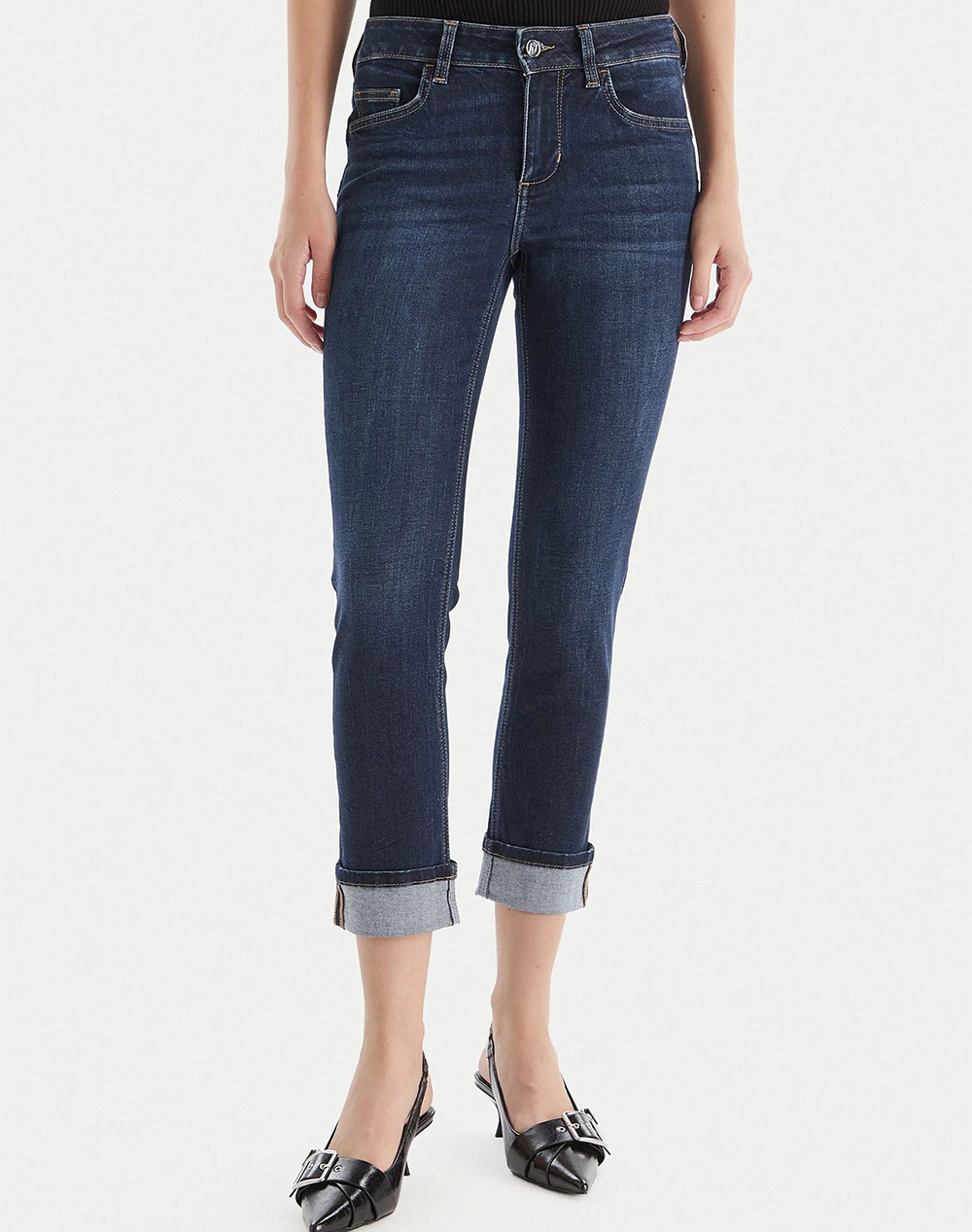 LIUJO BLACK_UF5D45_B.UP MONROE REG.W. PANTALONI DE DAMA