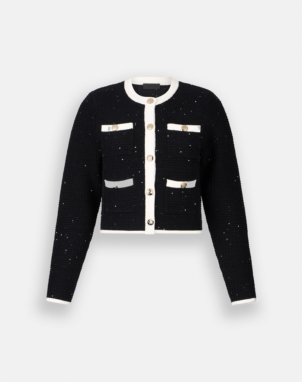 LIU JO BLACK_CF5M16_ECS GIACCA IN MAGLIA M/L SACOU DE DAMA