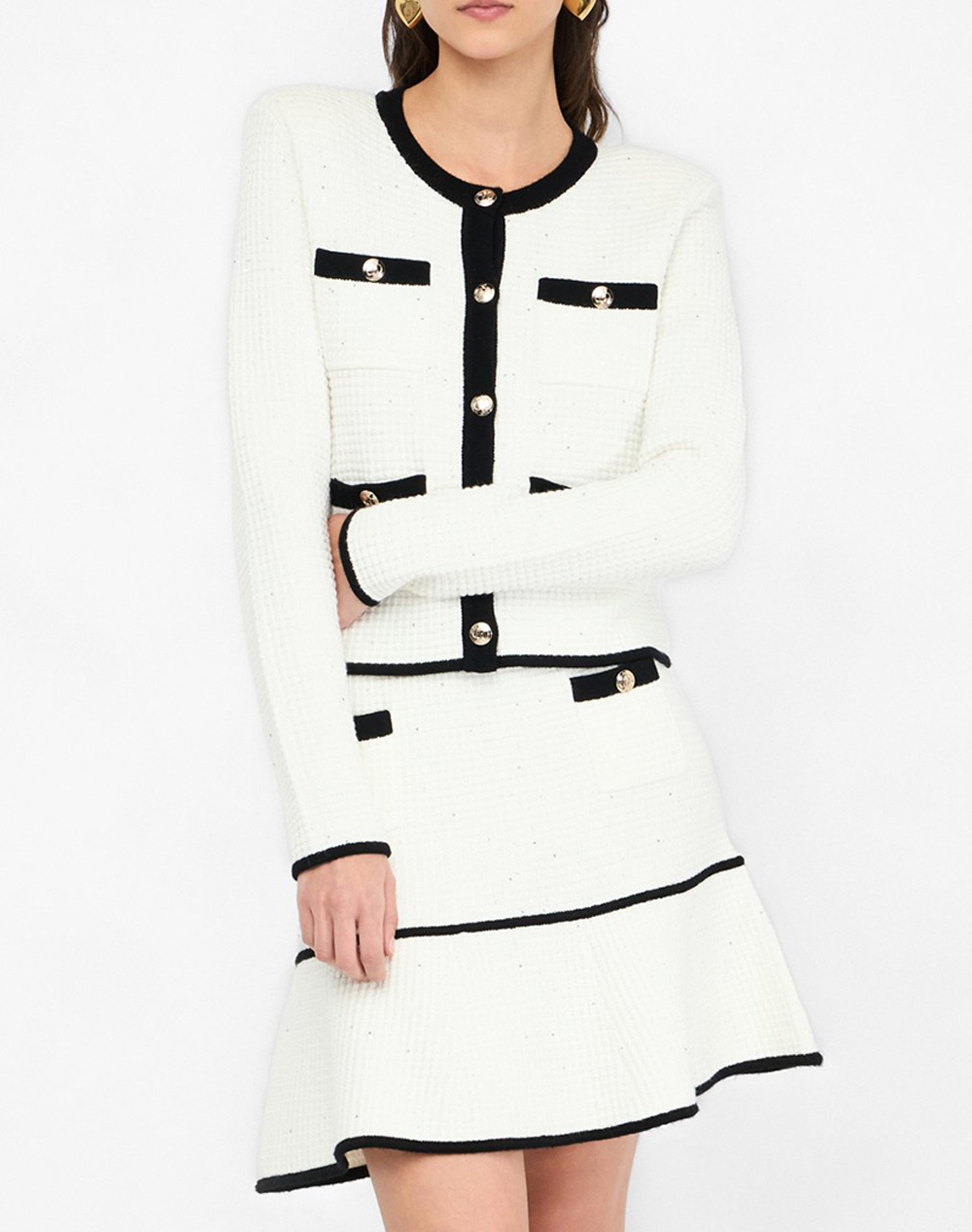 LIU JO BLACK_CF5M16_ECS GIACCA IN MAGLIA M/L SACOU DE DAMA