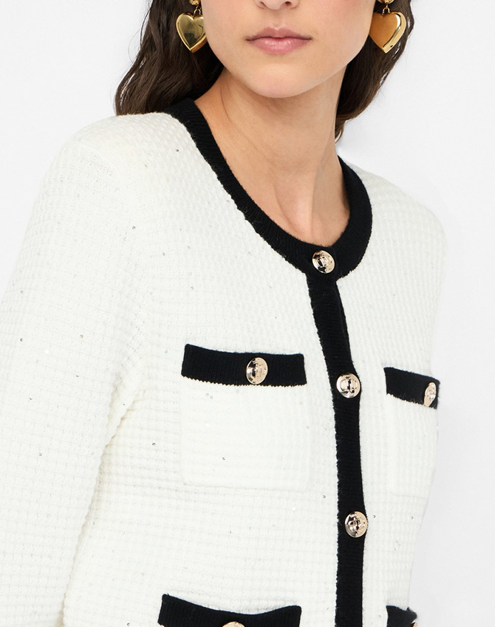 LIU JO BLACK_CF5M16_ECS GIACCA IN MAGLIA M/L SACOU DE DAMA