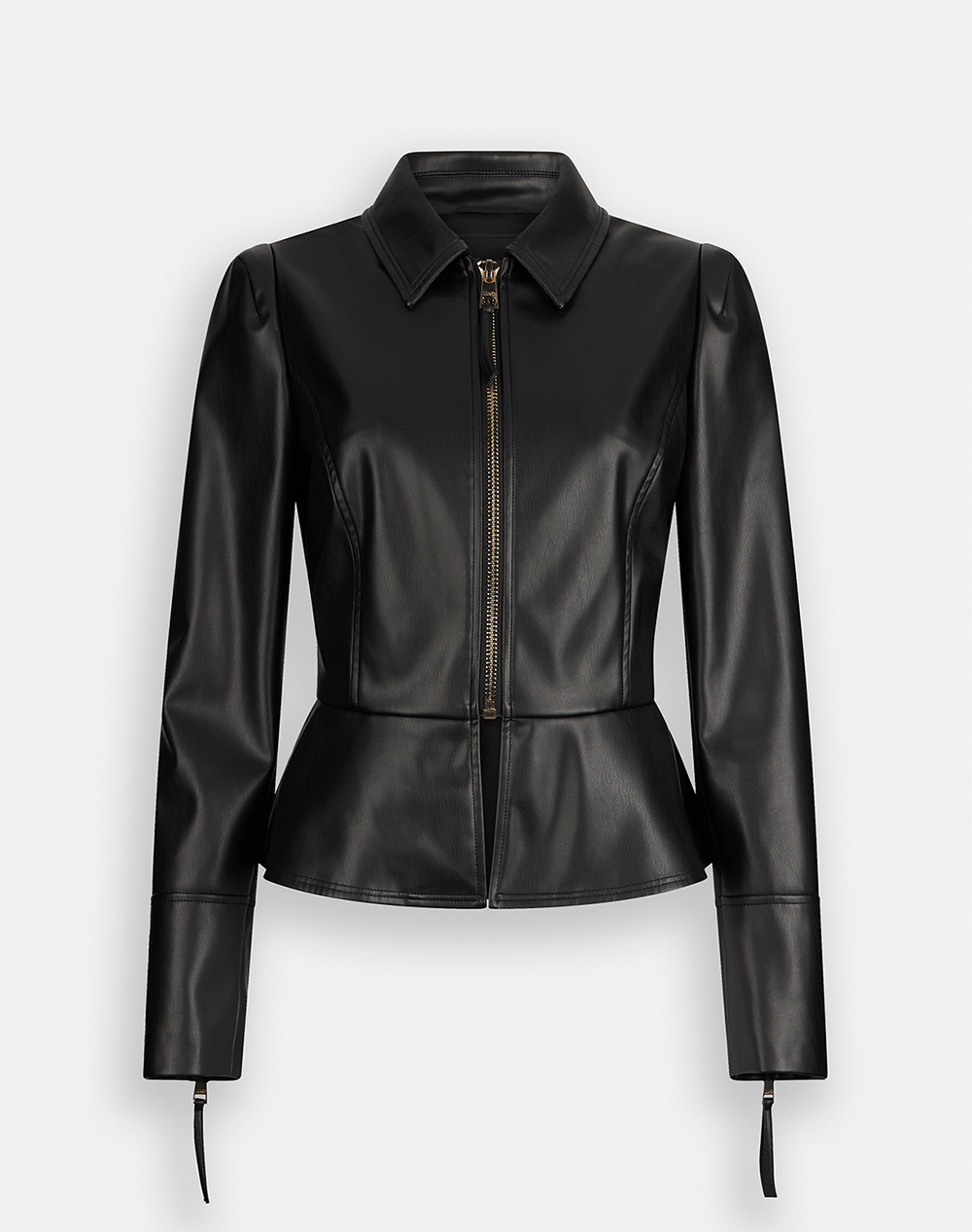 LIU JO BLACK_CF5C25_GIACCA SLIM FIT GEACA DE DAMA DIN PIELE