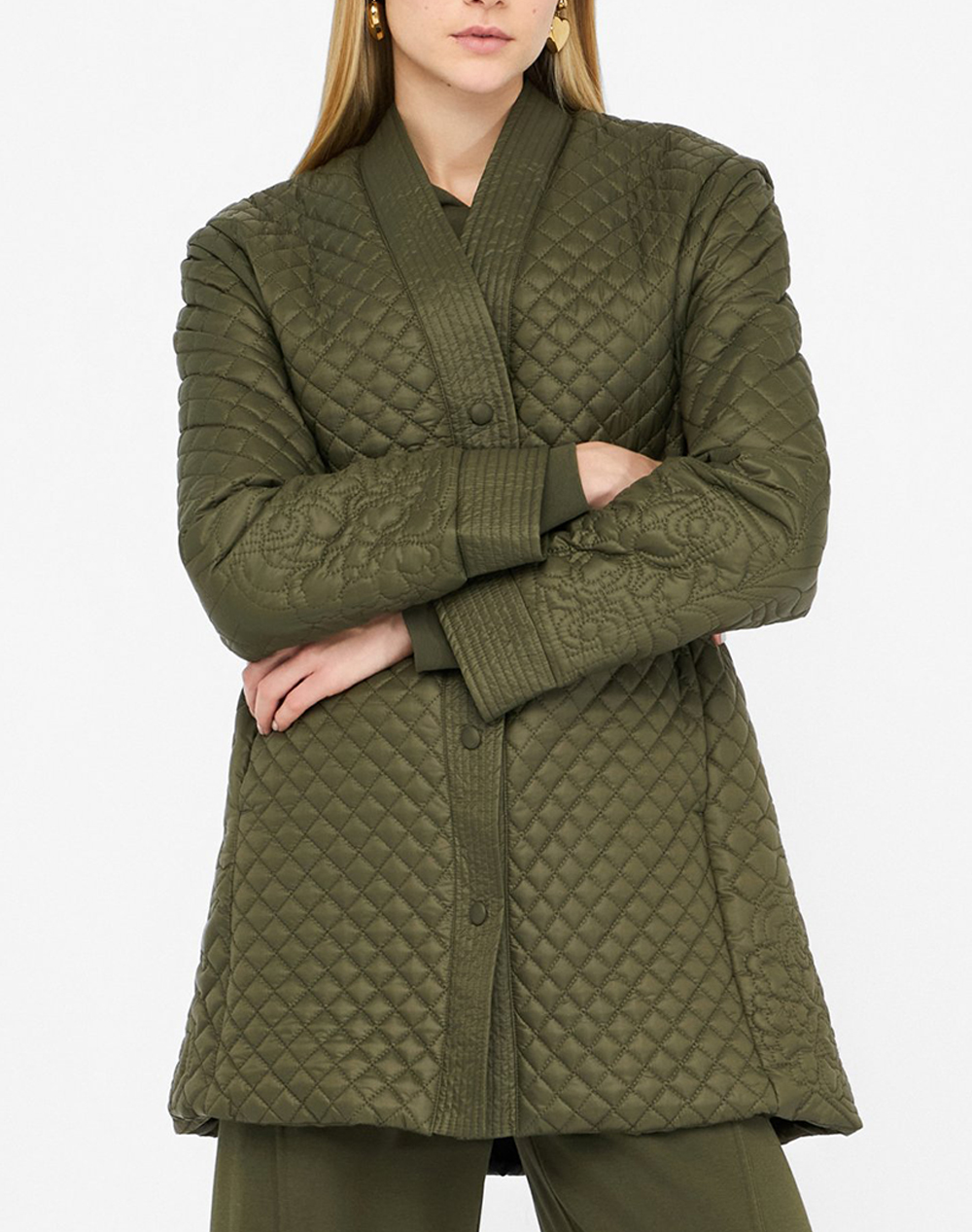 LIU JO SPORT_TF5C13_IMBOTTITO OVATTA CORTO GEACA DE DAMA