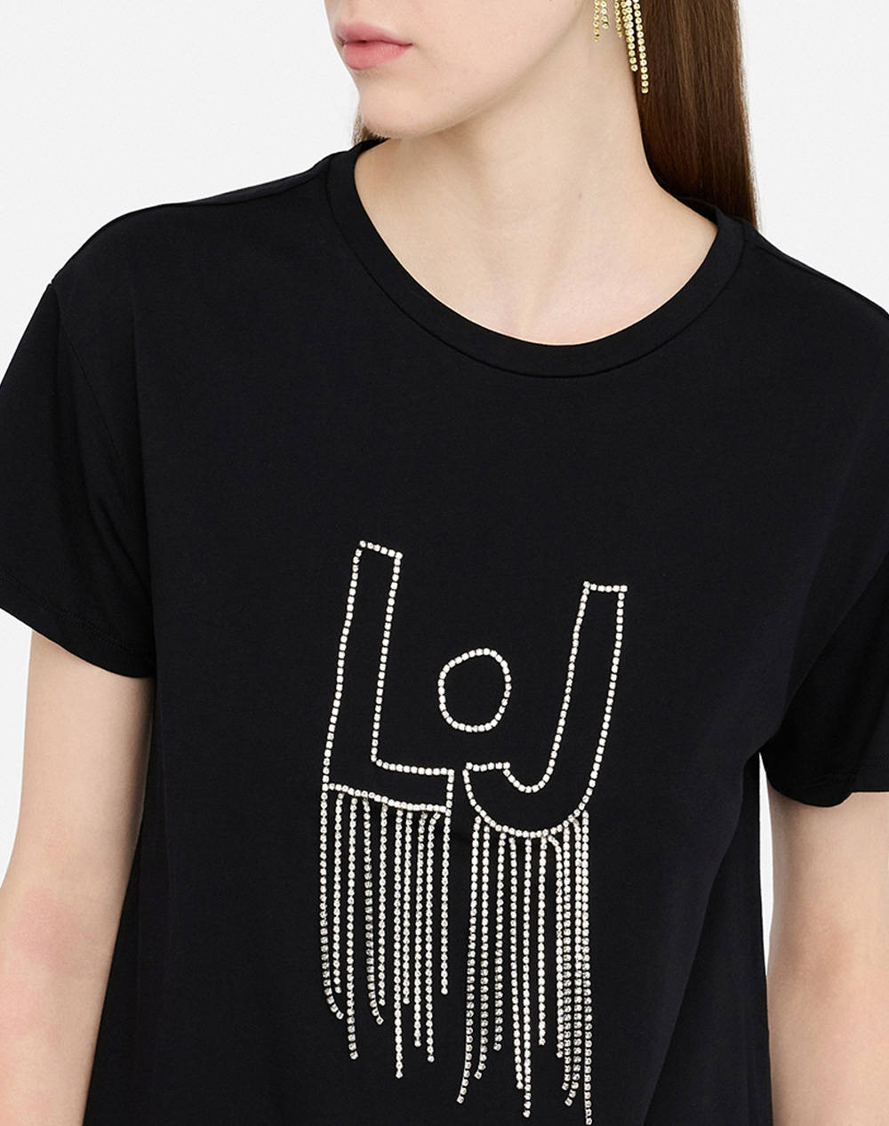 LIU JO DENIM_UF5J15_T-SHIRT MODA M/C BLUZA DE DAMA
