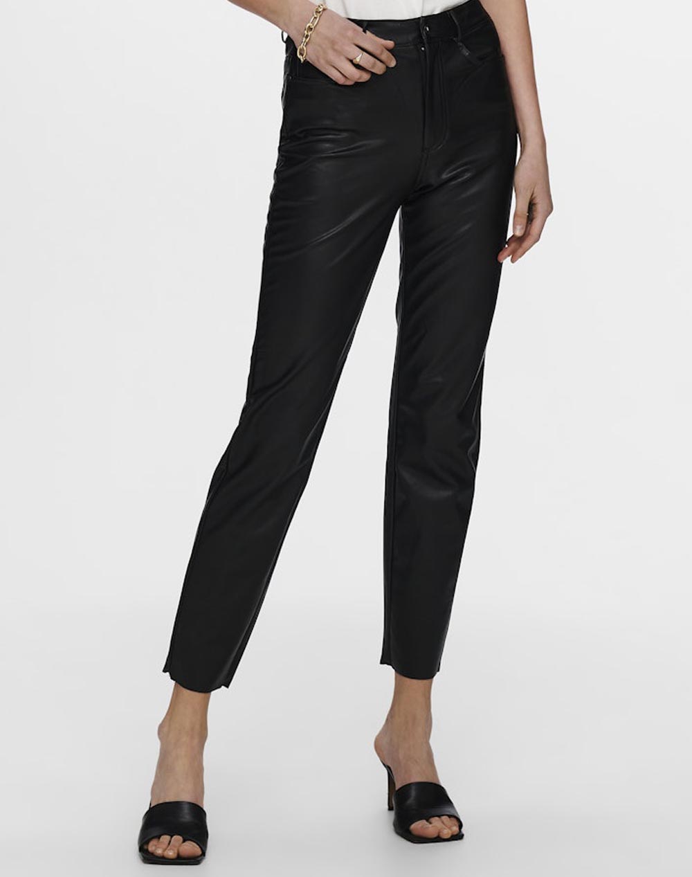ONLY ONLEMILY HW ST ANK FAUX LEATHER PNT NOOS