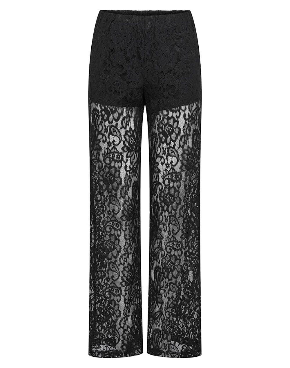 ONLY ONLEMIA KARO MW LACE STR PANT WVN