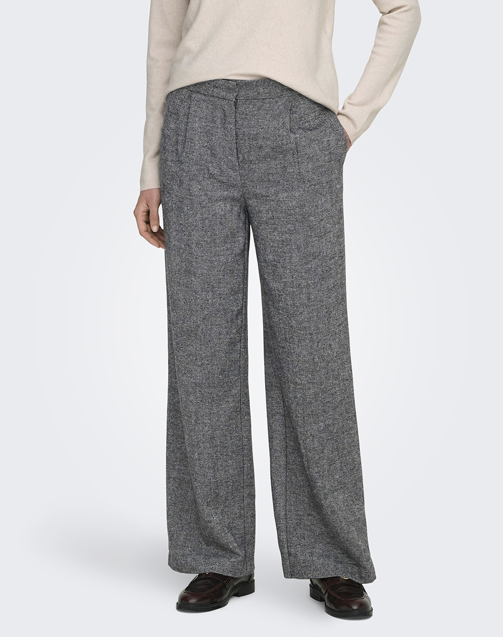 ONLY ONLBEKKA LIFE HW WIDE WOOL LOOK PANT TLR