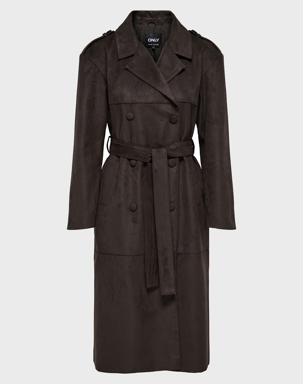 ONLY ONLBINE LIFE FAUX SUEDE TRENCHCOAT OTW