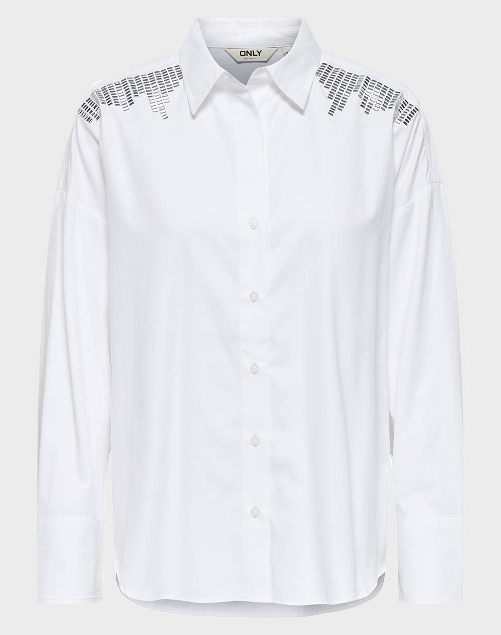 ONLY ONLOREGON LEANA LIFE LS EMBELI SHIRT WVN